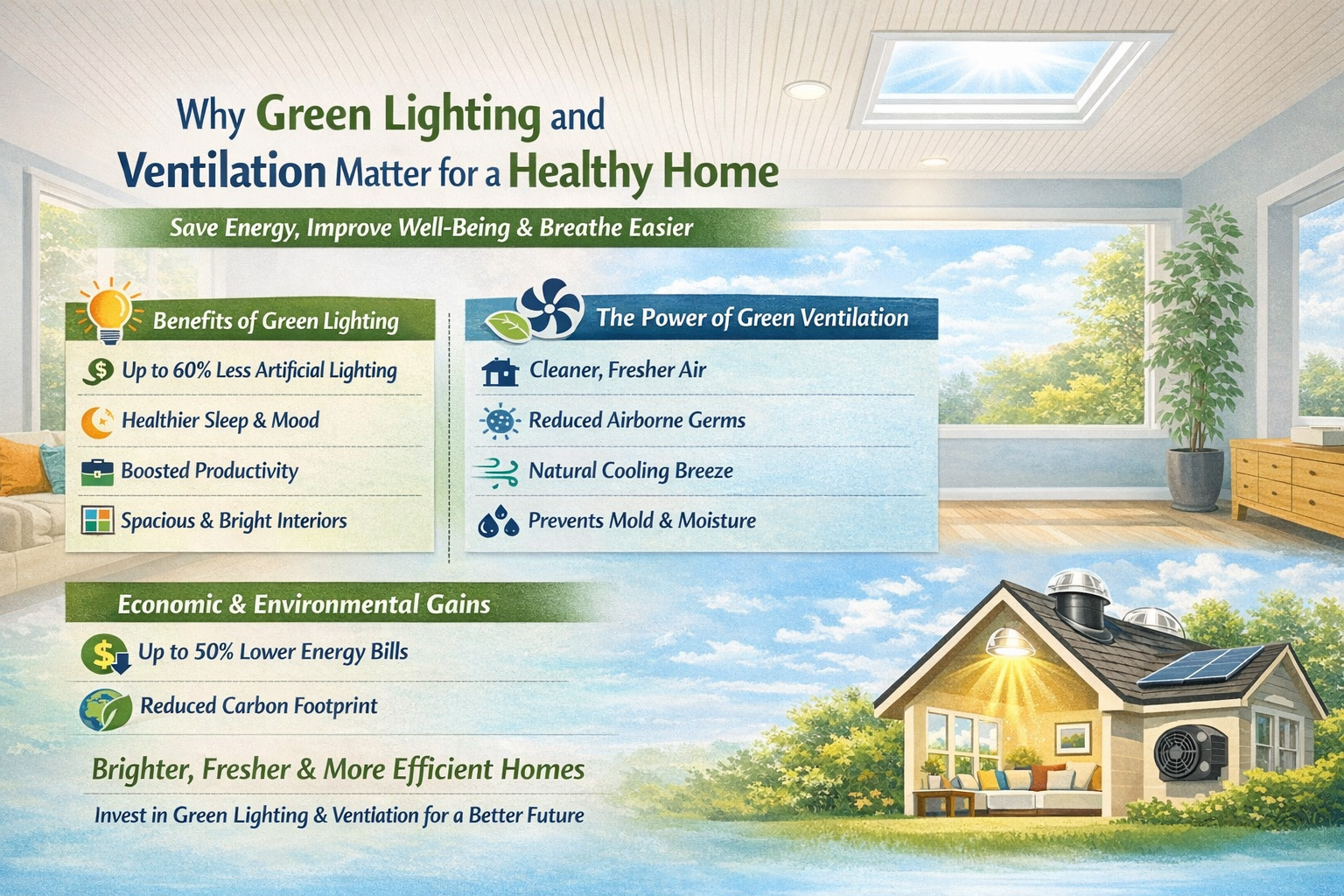 How Green Lighting & Ventilation Improve Health